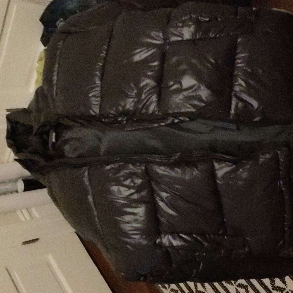 Men's French Connection Puffer jacket, medium, black.